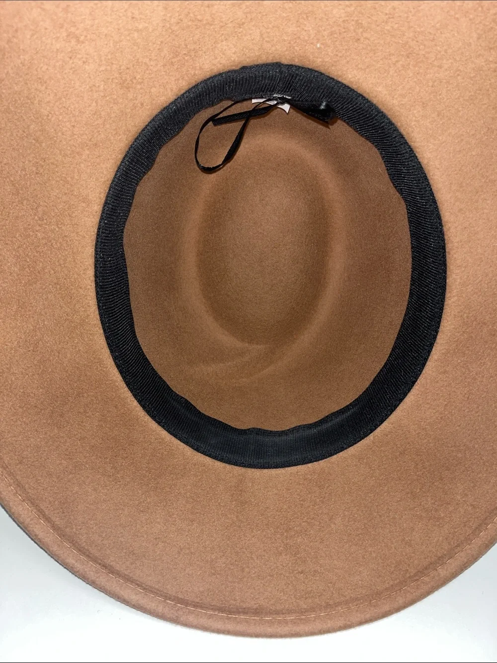 Cost Plus World Market Tan Wide-Brim Felt Fedora